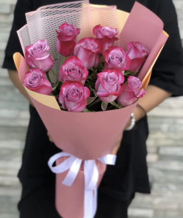 Букет из 11 Розовых Роз